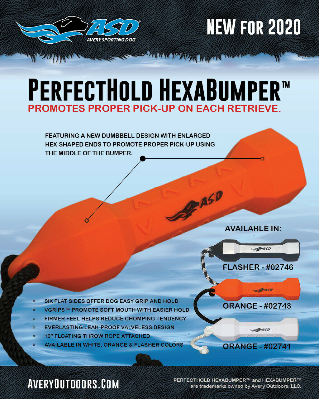Momarsh Floating Dog Training Bumper, Flash PRO-Pack, Black/ White, Medium, 3-Pack